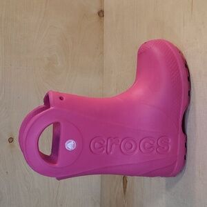 CROCS Kids Pink Rain & Snow Boots